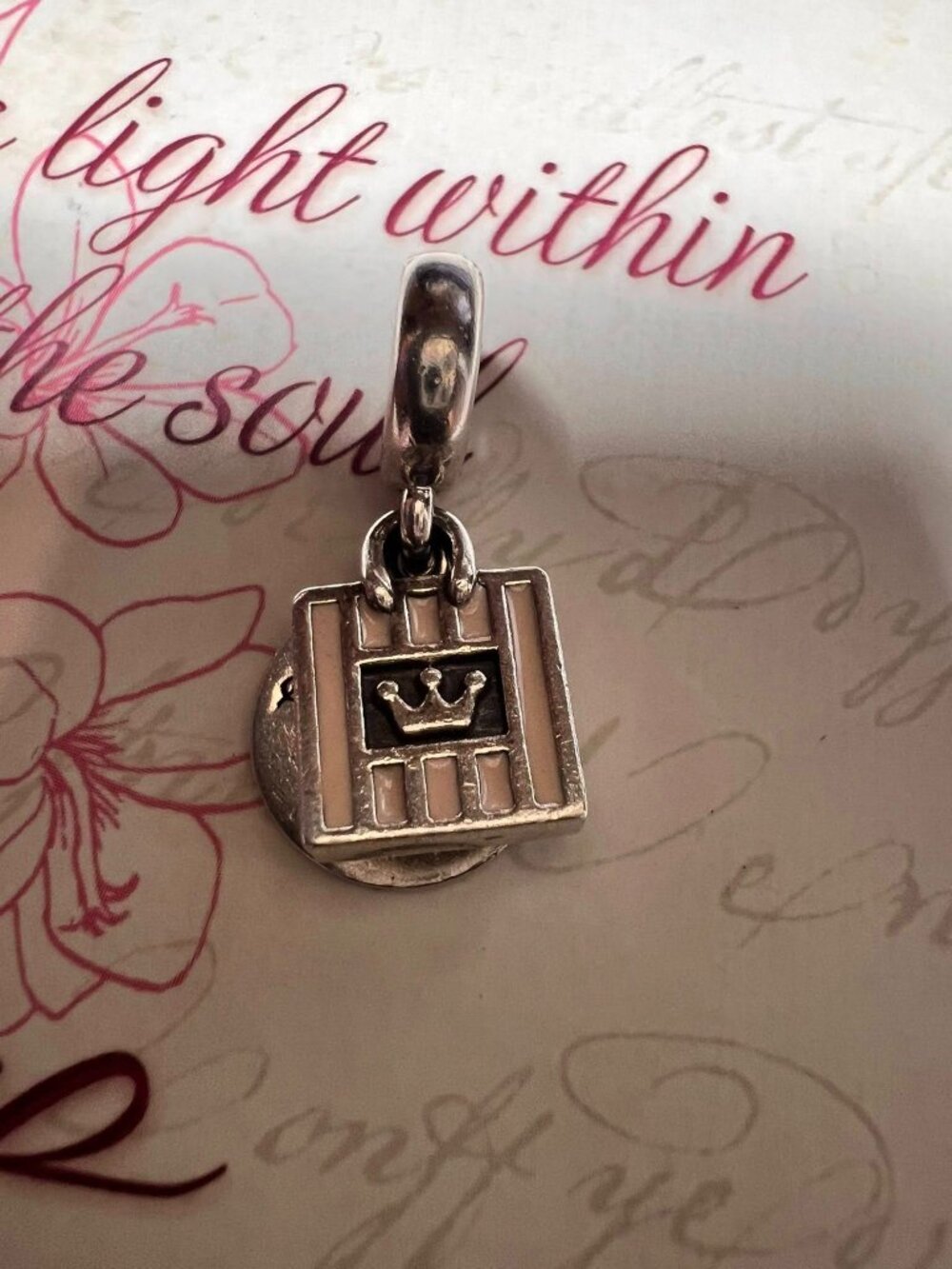 Authentic Pandora Shopping Queen Dangle Charm #791985EN40